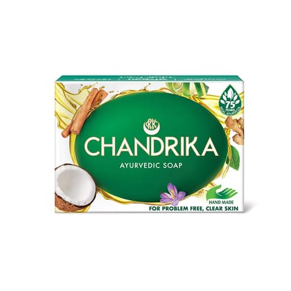 Chandrika Ayurveda Handmade Soap, 75 gm
