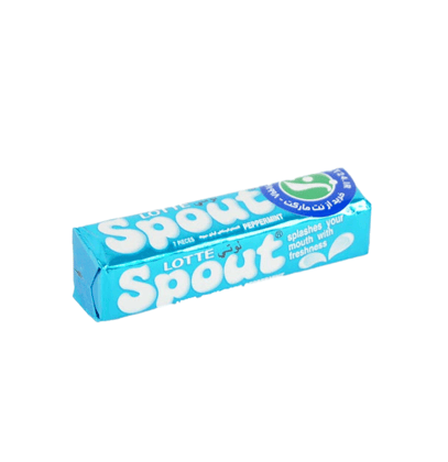 Lotte Spout Peppermint Chewing Gum, 23.8 gm
