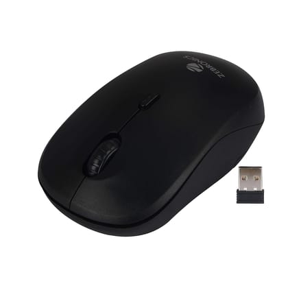 Zebronics Bold Wireless Optical Mouse 2.4GHz with High Precision- Black