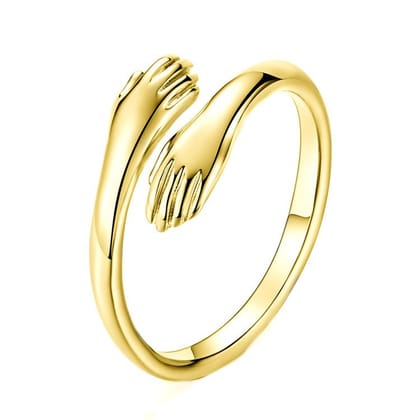 Love hug couple ring-Gold 925Silver / Women