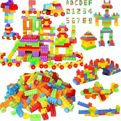 SmartCam Kids Smart Activity Fun and Learning Train Blocks Candy Toys Plastic Building Blocks Assemble Educational Learning Girls Boys Toys for Children (100+ Brick Shape)