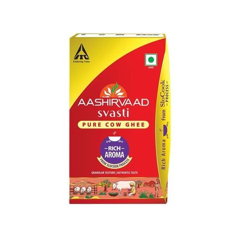 Aashirvaad Svasti Cow Ghee, 1 L Pouch