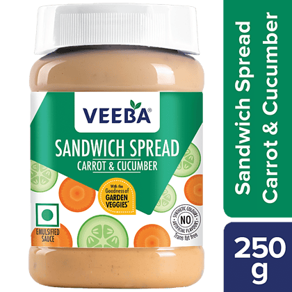 Veeba Sandwich Spread Carrot & Cucumber, 250 G(Savers Retail)