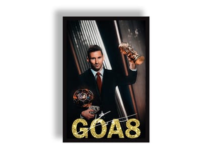 Lionel Messi - GOA8 Wall Poster | Poster | Frame | Canvas-Small / Poster