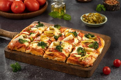 Detroit - Broccoli & Jalapeno Pizza