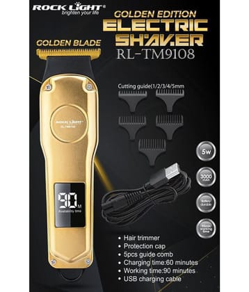 Rock Light Cordless Beard Trimmer ( Golden )