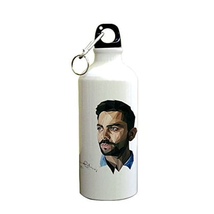 Cricket Player Virat Kohli Printed Sipper (600ml, Aluminium)