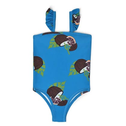 Girls One-Piece Swimsuit-6-9 M / Blue