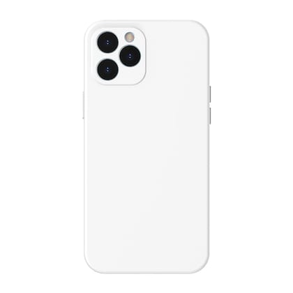Baseus Liquid Silica Gel Protective Case for iPhone 12 2020 Models (WIAPIPH61P-YT01)-White / iPhone 12 6.1?