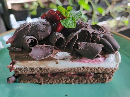 German Black Forest Cake Slice