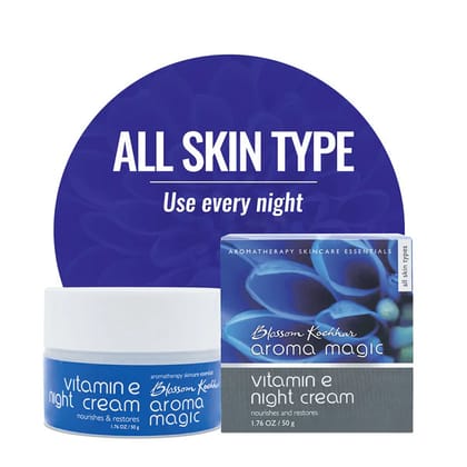 Vitamin E Nourishing Night Cream Replenishes & Repair Skin-50 gm / Cream