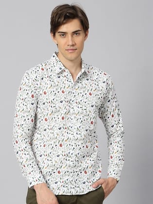 Classic Floral Printed Casual Shirt