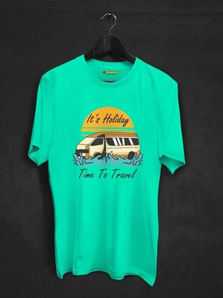Time To Travel Holidays T-shirt-Mint / XS