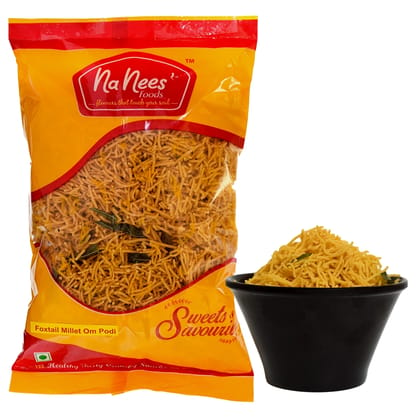 Thinai Om Podi | Foxtail Om Podi | Foxtail Bhujia | 175 g Pack  by NaNee's Foods