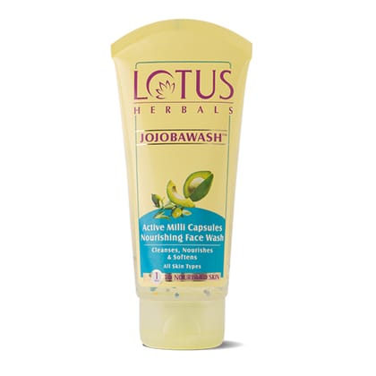 Lotus Herbals Jojobawash Active Milli Capsules Nourishing Face Wash 80G