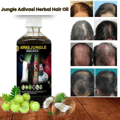 Jungle Adivasi Herbal Hair Oil-250 ML (45 Days trial package)