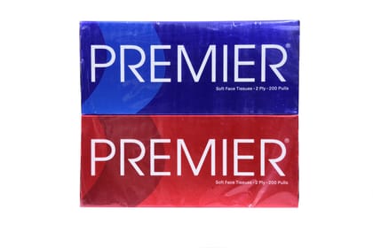 Premier Box Tissues 200's 2in1