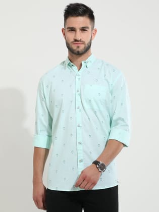Naive Mint Linen Shirt-S