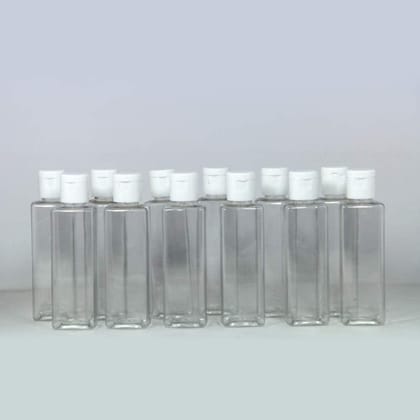 Puramio Plastic Bottle, 30 ml, Transparent - (Set of 12)