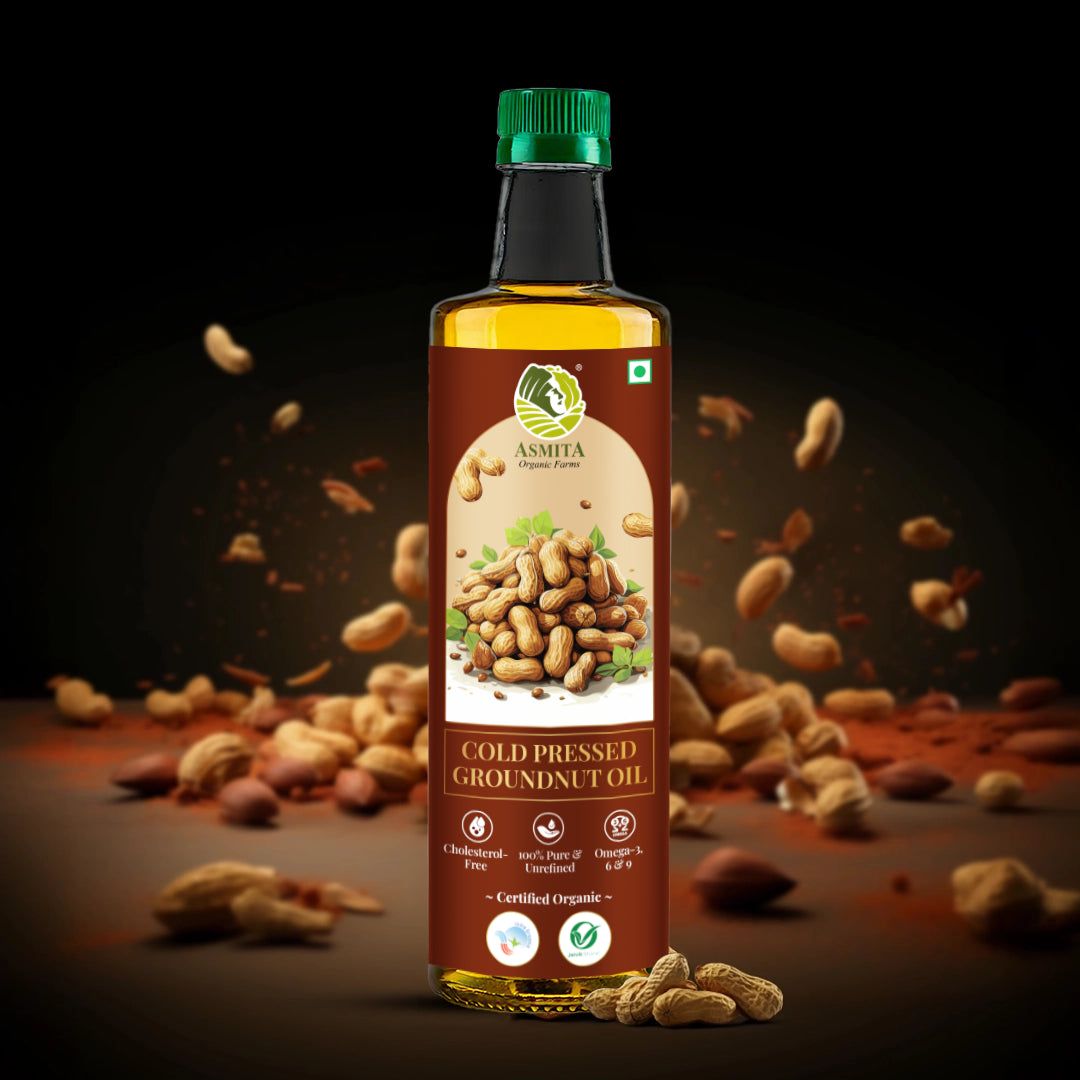 Organic Cold Pressed Groundnut Oil-1 Ltr