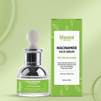 Bhoomi herbal India Niacinamide Face Serum 30 ml: 10% Niacinamide- Pack of 1