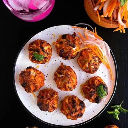 Veg Tandoori Oats Momos [8 Pieces]