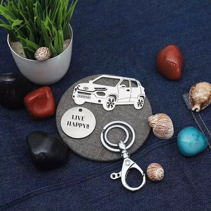 Tata Punch 2021 Keychain-Side View / Silver
