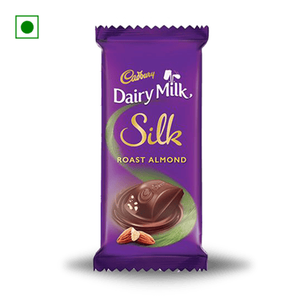 Cadbury Dairy Milk Silk Roast Almond Chocolate, 55 gm Pouch