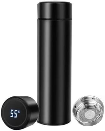 Double Walled Vacuum Insulated Water Bottle with LED Temperature Display (500 ml)-Pack of 1