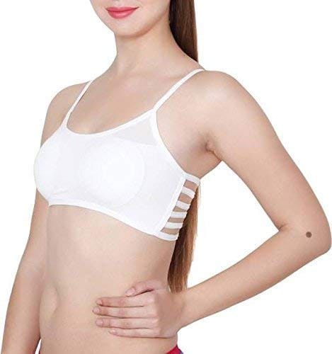 Manpasand Girls Cotton Lightly Padded, With Removable Pads Non-Wired Bralette Bra