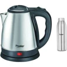 Prestige Lifestyle Combo Pack  - Electric Kettle 1.5 L AND Stainless Steel Water Bottle 750 ML