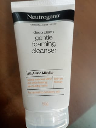 Neutrogena deep clean gentle foaming cleanser