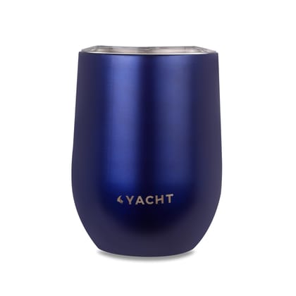 Yacht Double Wall 304 Stainless Steel Travel Mug with Easy to Sip Lid for Coffee,Coffee mug, Angel Blue, 350 ml