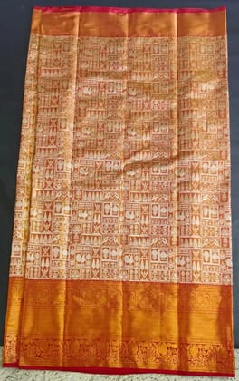 Elegant Sai Krishna Silk Saree - Blue Floral Design