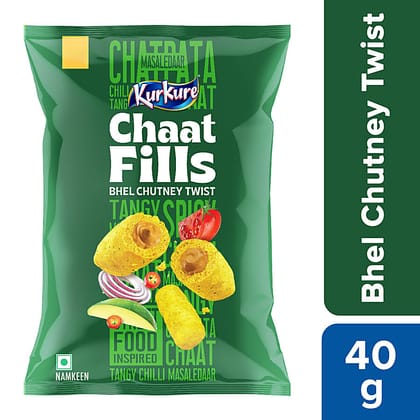 Kurkure Chaat Fills - Bhel Chutney Twist, 40 g
