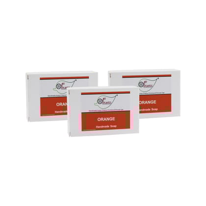 Artnweavess Orange Handmade Soap NT, 100 gm - Pack of 3