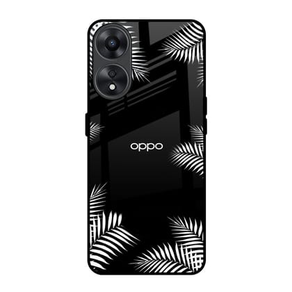 Zealand Fern Design Glass Case For Oppo A78 5G