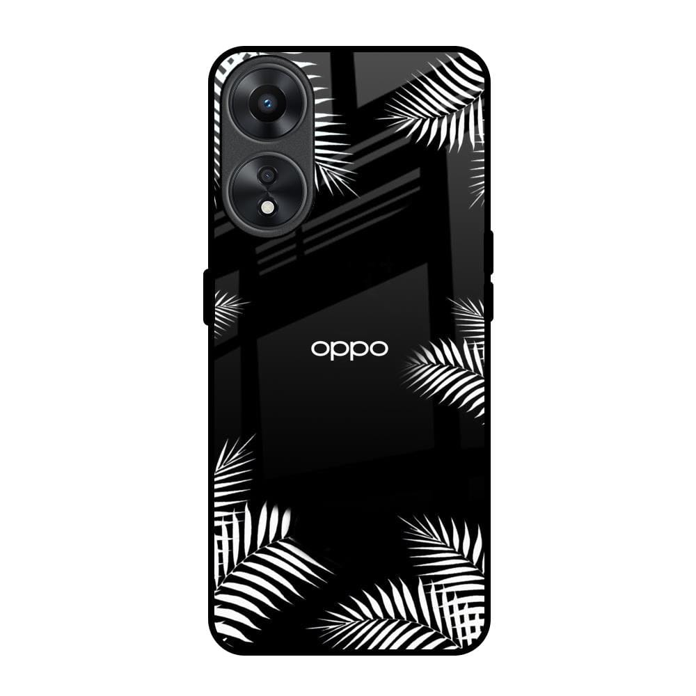 Zealand Fern Design Glass Case For Oppo A78 5G