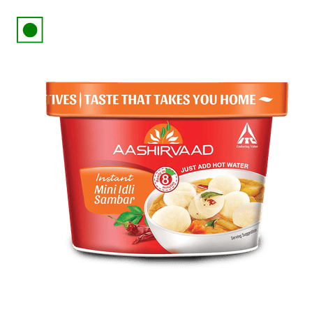 Aashirvaad Instant Mini Idli Sambhar, 80 gm Cup
