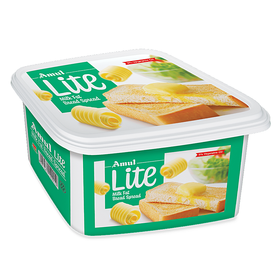 Amul Lite Milk Fat Bread Spread, 200 G Tub(Savers Retail)