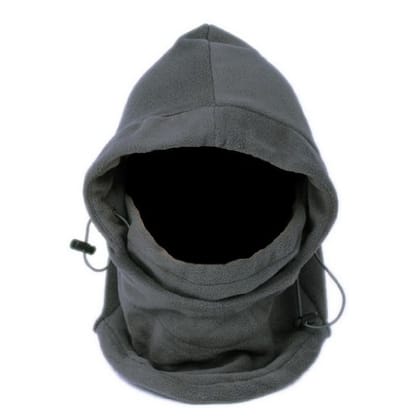 Nsstar Thermal Warm Fleece Full Face Mask Balaclava CS Mask Head and Neck Cover Warmer Windproof Hooded Scraf Hat for Winter Outdoor Sports Cycling Motorcycle Bike Ski Snowboard fishing Gray