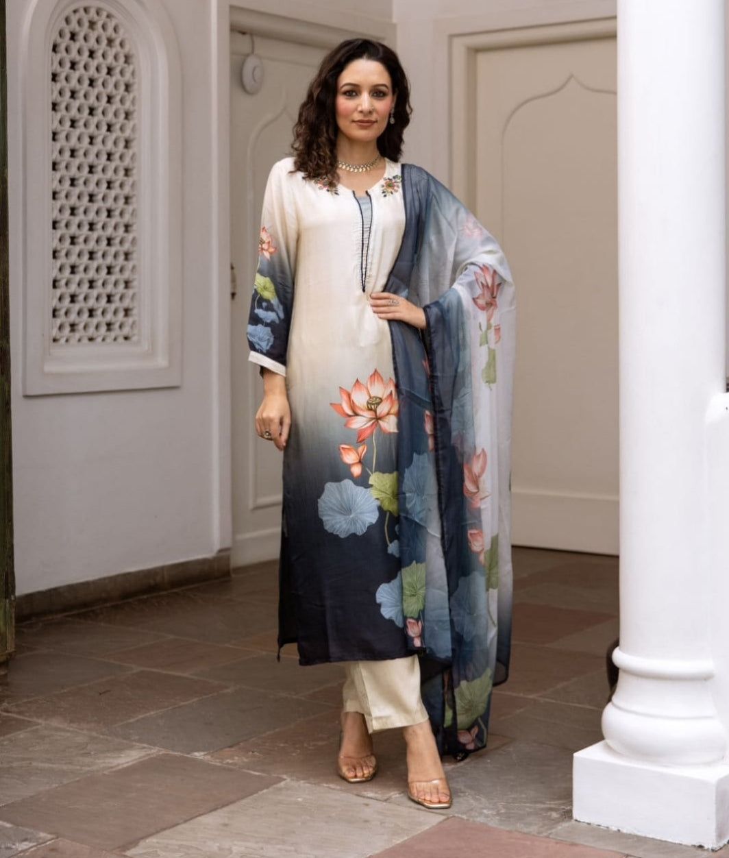 Handwork Dola Silk Outfit-S