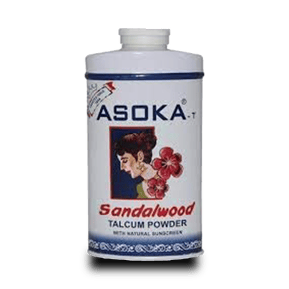 Asoka Talcum Powder - Sandal Wood, 70 gm Tin