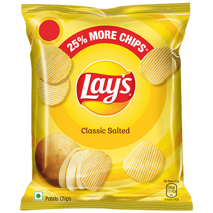 Lays Potato Chips - Simple Classic Salted, 23 G Pouch(Savers Retail)