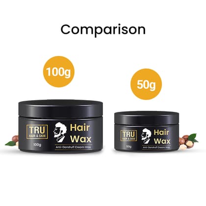 Hair Wax Cream For Men | Easy To Spread And Strong Hold For 12hrs + Anti - Dandruff | 100 gm-Default