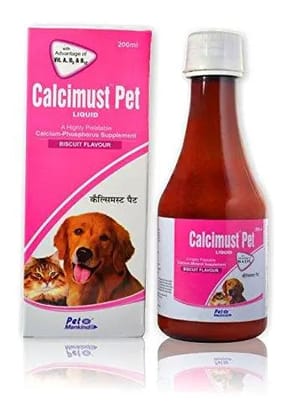 Calcimust Pet Calcium Supplement, 200 ml pack of 2