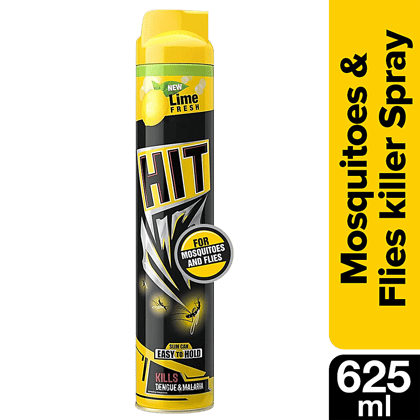 Hit Mosquito & Fly Killer Spray - Lime Fragrance, 625 Ml