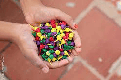 MultI And White Green Cracker pop pop