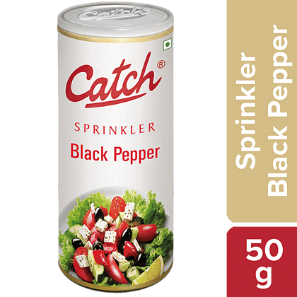 Catch Black Pepper Sprinkler - Adds Flavour & Aroma, 50 G Can(Savers Retail)