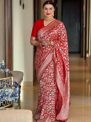 Woven Design Zari Banarasi Saree